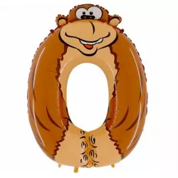 Felfújható majom lufi, 0 számú gyermekek számára, 102 cm