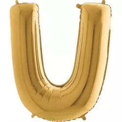 Lufis ballon betű U arany 102 cm