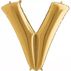 Lufis ballon betű V arany 102 cm