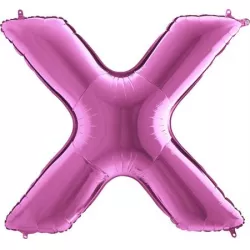 Lufibubor X betű rózsaszín 102 cm