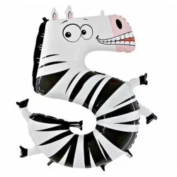 Lufi zebra szám 5 gyerekeknek 102 cm