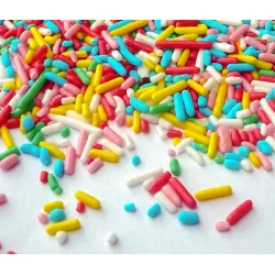 Színes cukordíszítő tortatű és 80 g