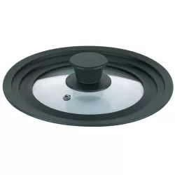 Univerzális fedő 16 - 20 cm CONCETTA üveg / szilikon