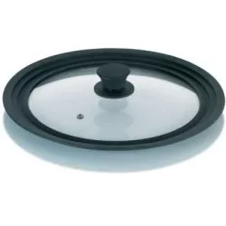 Fedő 28–32 cm univerzális CONCETTA üveg / szilikon