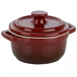 SÜTEMÉRETEK MÁLNITVÁNY, kerámia, piros, O10cm x v8cm