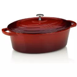 Sütőtál CALIDO, vas, piros 32x25x12 cm 6L