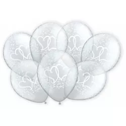 7 darabból átlátszó lufi esküvői dekorációhoz alkalmas