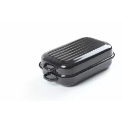 Kétoldali zománzott Sfinx tányér tál 40 cm-es méretben (belső méret) lemez vastagsága 1,2 mm - Belis