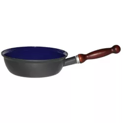 Szufla BSE Sfinx, átmérő 20 cm, levehető fa fogantyúval, lemezvastagság 2 mm - Belis