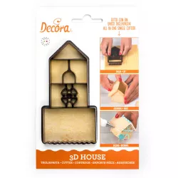 Süti- és mézeskalács-sziluetteták házikóhoz