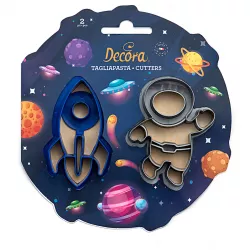Vykrajovátko na perníčky kosmonaut a vesmírná raketa 8x6,5cm - Decora