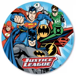 Fogyasztható papír Superman, Flash és Batman 20 cm