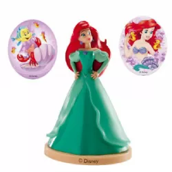 Díszítő figura tortához - kis tengeri homeny Ariel