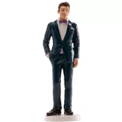 Esküvői tortadísz 16 cm, különálló vőlegény