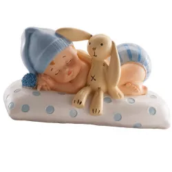 Téma tortafigurák: alvó újszülött kisfiú