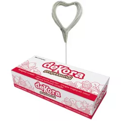 Díszdíszek tortára szív formájú, csomagolás 20 darab