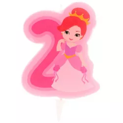 Gyertya torta számára a szám 2 hercegnő 7 cm