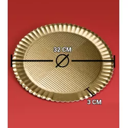 Girasole tortaalátét 30 cm aranyozott díszítésű