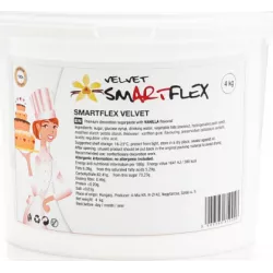 Smartflex Velvet Vanília 4 kg (Díszítő és modellező gyurma tortákhoz) 0043 tortis