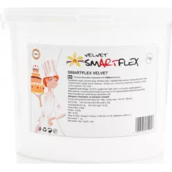 Smartflex Velvet Vanília 7 kg ( torta bevonó és modellező massza) 0049 tortis