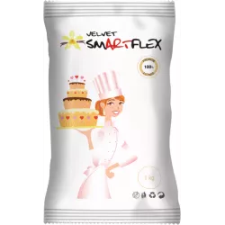 Smartflex Velvet Vanília 1 kg s sáčkem (potahovací a modelovací hmota na dorty) 0280 dortis
