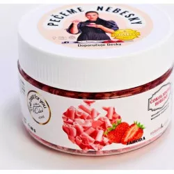 Csokoládé forgácsok epres eperes ízesítésben (80 g) 1584