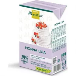 Növényi, laktózmentes habtejszín Monna Lisa (1 l) 29%