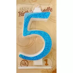 Nagy, kék gyertya, szám 5 6466