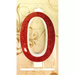 Nagy piros gyertya, szám 0 6528