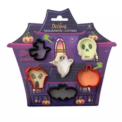 Csomag 6 darabos Halloween-i ijesztő űrkészítők / süthető sütőformák (kivágók)