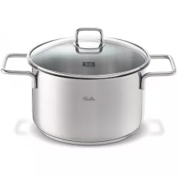 Rozsdamentes alacsony edény Lubeck 18 cm