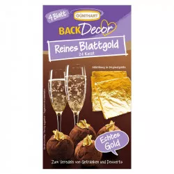 Kajál arany 24 karátum, 4 lap, 38x38 mm