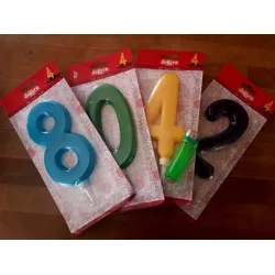 Gyertyaszüzet 15 cm-es, numero 9, piros