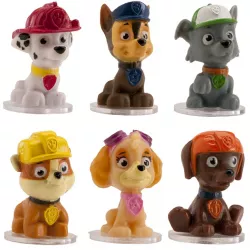 tortadíszítő figura Paw Patrol 4 cm, 6 dbbaque