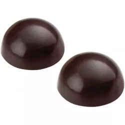 Csokoládé forma professzionális félkör alakú