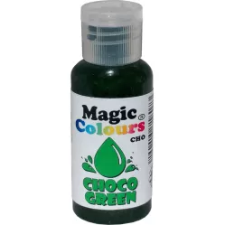 Gel színező a csokoládéhozt Magic Colours (32 g) Choco Green CHOGRN tortához