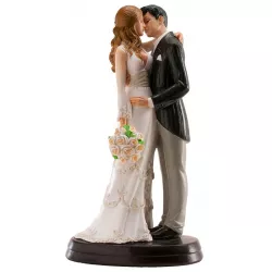 Esküvői tortadísz 18 cm-es gyengéd csók