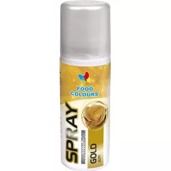 Pirosító spray Food Colours New Gold (50 ml) Arany E171 nélkül