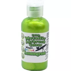 Lakkmetál ragyogó színű Airbrush Magic Colours (55 ml) Lemongrass ABMLMG tortahez