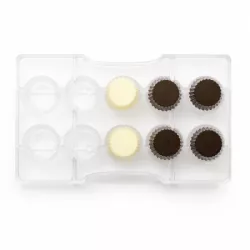 Csokoládés cupcake formázás, átmérő 2,5 × 1,6 cm