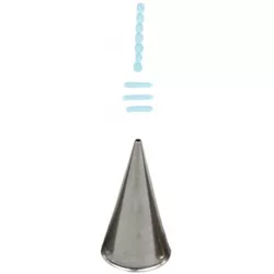 Cukrászati díszítő cső kerek 0/1