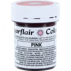 Barvám do čokolády na bázi kakaového másla Sugarflair Pink (35 g) C301 dortis