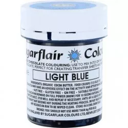 Csokoládaszín kakaóvaj alapú Sugarflair Light Blue (35 g) C306 tortához