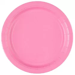 Papír tányér 8 db rózsaszín 22,8 cm