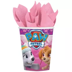 Papírpohár, 8 db, Paw Patrol, rózsaszín, 250 ml