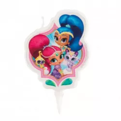 Süti-dísz gyertya Shimmer and Shine 7 cm