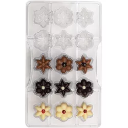 Csokoládéma forma virágokhoz