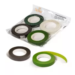 Papírviszragasztó szalag virágdrótokhoz 12mm×27m, 4 db