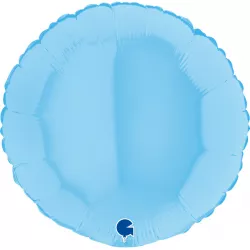 Felfújható gömbi lufi, 46 cm, világoskék