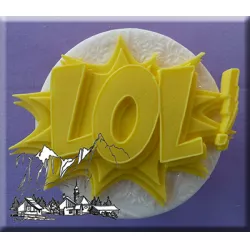Szilikon forma feliratával LOL!